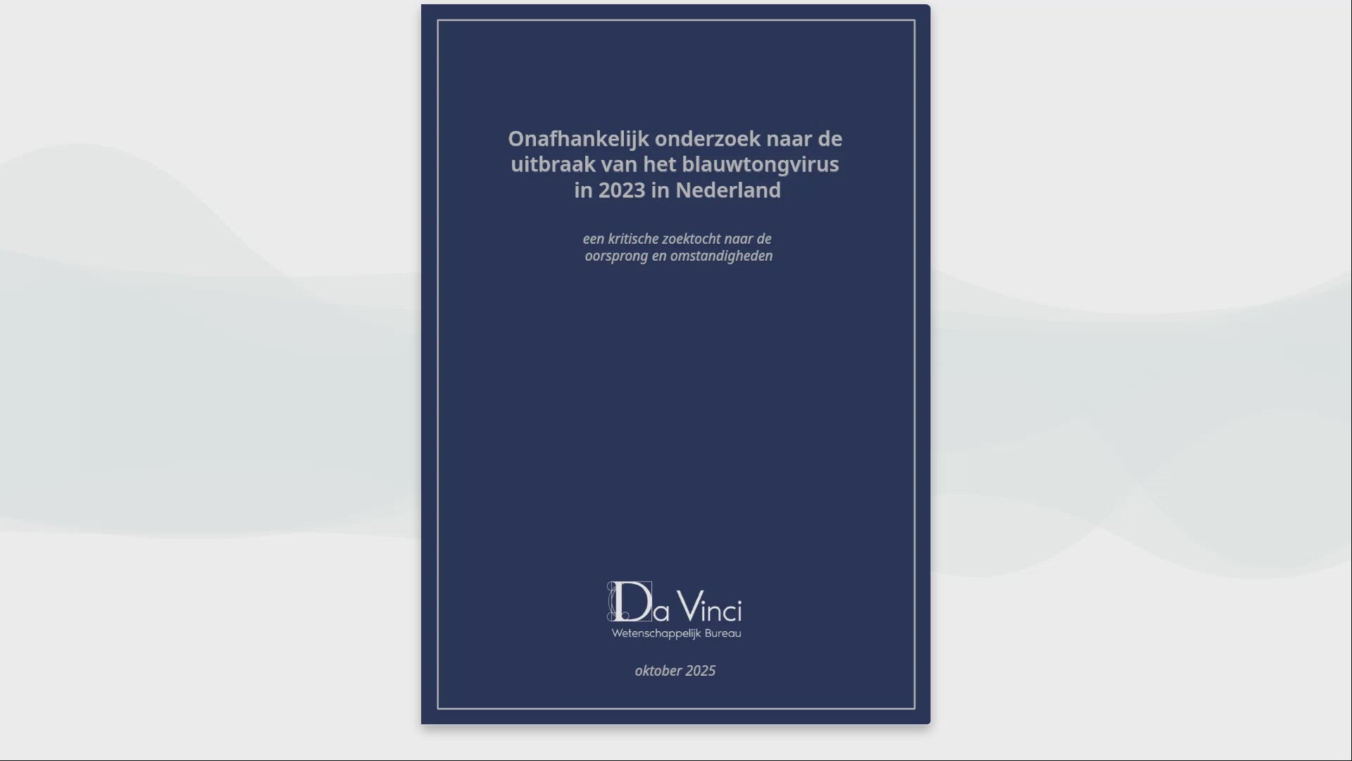 e-book: Onafhankelijk onderzoek naar de uitbraak van het blauwtongvirus in 2023 in Nederland